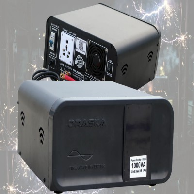 ORASKA 1000VA-800Watt Pure Sine Wave IPS CUM UPS - 3 Years Warranty