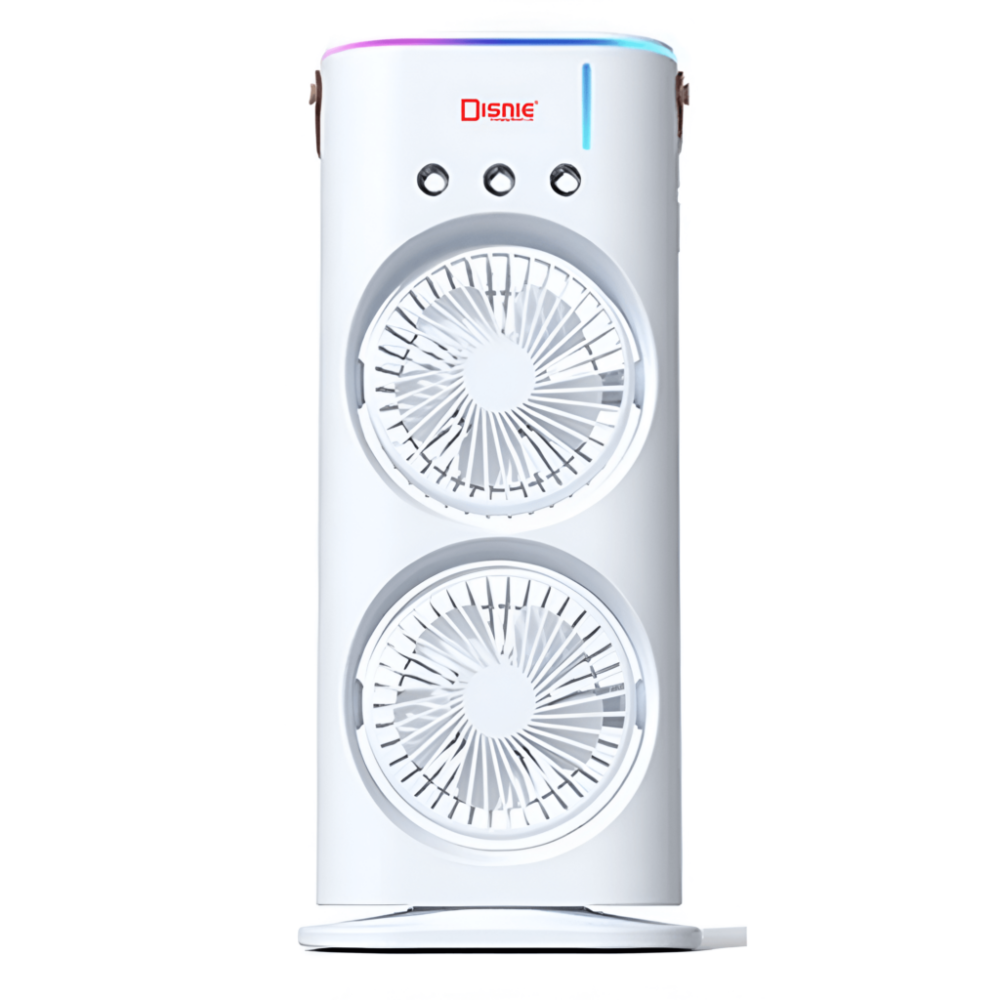 Rechargeable Double Head Portable Mini Air Cooling Mist Fan